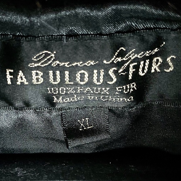 DONNA SALYERS FABULOUS FURS FAUX FUR FULL ZIP MULTICOLORED VEST SIZE XL - Picture 3 of 14